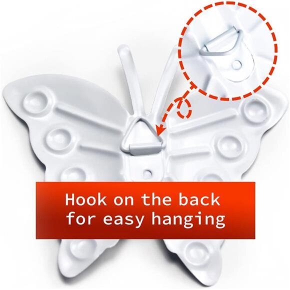 Metal Butterfly Wall Decor, 4 Butterflies and 4 Dragonfly, 4 Ladybugs Wall Decor - Picture 4 of 7